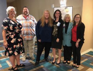 Pictured in the photo (from left to right) are: Susan Wheeler, Daytona State College; Jeff Melton, Lake Sumter State College; Connie Hudspeth, Seminole State College; Christine Hanlon, University of Central Florida; Shari Hodgson, University of Central Florida; and Natalie Yrizzary, Valencia State College (Osceola campus).