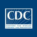 CDC logo on a blue background with white text reading "Centers for Disease Control and Prevention".