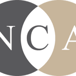 Logo with overlapping circles; one dark gray, one beige. The letters "N," "C," and "A" are central, each in its own segment.